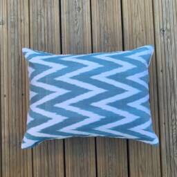 Silk Suzani Pillow Hand-Embroidered Accent Cushion - thumbnail 4