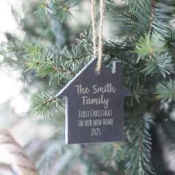 Personalised First Christmas in Our New Home Slate Ornament - 2025 - thumbnail 3