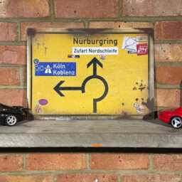 N??rburgring Street Sign Vintage Style Rusty Metal Mancave Wall Art - thumbnail 3