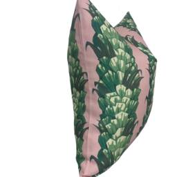 Carolina Irving Palmetto Jungle On Pink Cushion Cover Pillow Doublesided - thumbnail 2