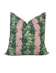 Carolina Irving Palmetto Jungle On Pink Cushion Cover Pillow Doublesided - thumbnail 1