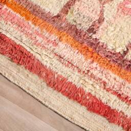 Vintage Red Boujaad Rug, Authentic Moroccan Rug 6x9 Ft - thumbnail 4