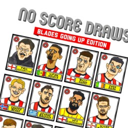 Sheffield United Vol 2 - No Score Draws Blades Going Up Edition A3 Print Of 24 Hand-Drawn Panini Doodles Sufc 22/23 Promotion Winners - thumbnail 2