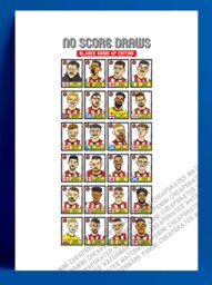 Sheffield United Vol 2 - No Score Draws Blades Going Up Edition A3 Print Of 24 Hand-Drawn Panini Doodles Sufc 22/23 Promotion Winners - thumbnail 1
