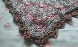 Crochet Baby Boy Blanket, Boy Blankets, Reversible Blanket, Fleece Blanket With Crocheted Edge, Fleece - thumbnail 1