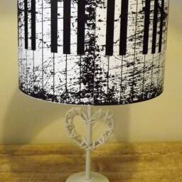Piano Keys Lampshade Handmade Retro Drum Light Shade - thumbnail 3