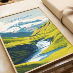 Vatnaj??kull National Park Poster - Iceland Landscape Wall Art - thumbnail 3