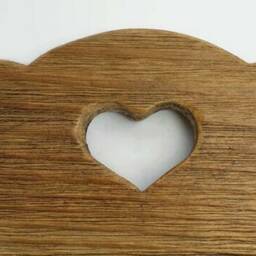 Old Wooden 3 Photo Frame With Heart - thumbnail 3