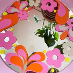 Retro 60S Circle Mirror - thumbnail 3