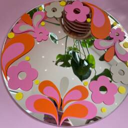 Retro 60S Circle Mirror - thumbnail 2