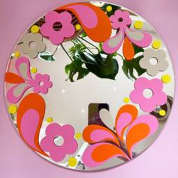 Retro 60S Circle Mirror - thumbnail 4