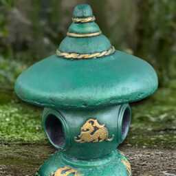 Japanese Pagoda Sculpture Concrete Statue Stone Lantern Figurine Outdoor Asian Decoration Handmade Zen Garden Ornament - thumbnail 2