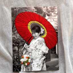 Custom Embroidered Picture, Handmade Cotton Photo Anniversary Gift - thumbnail 3