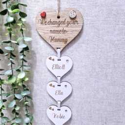 This Mum Belongs To/ We Changed Your Name To. Wall Hanging Gift, Gift For Mum, Granny Xmas. Mothers Day - thumbnail 3