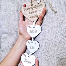 This Mum Belongs To/ We Changed Your Name To. Wall Hanging Gift, Gift For Mum, Granny Xmas. Mothers Day - thumbnail 4