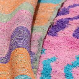 Contemporary Berber Wool Rug Colorful Abstract Moroccan Carpet - thumbnail 4