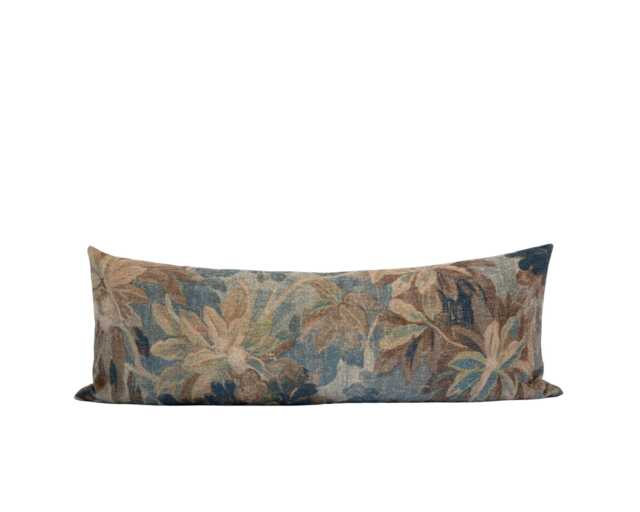 Florence -- 14x36 Floral Tapestry Pillow Cover Botanical Print Spring Vintage Verdure Moody - image 1