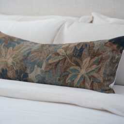 Florence -- 14x36 Floral Tapestry Pillow Cover Botanical Print Spring Vintage Verdure Moody - thumbnail 2