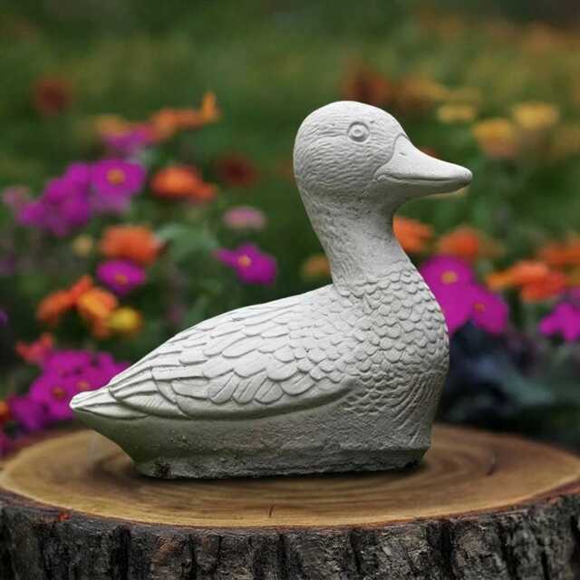 Outdoor Goose Statue Concrete Duck Sculpture Cement Bird Figurine Garden Ornamenet Front Door Decoration Duck Lover Gift Yard Art - image 1