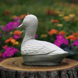 Outdoor Goose Statue Concrete Duck Sculpture Cement Bird Figurine Garden Ornamenet Front Door Decoration Duck Lover Gift Yard Art - thumbnail 3