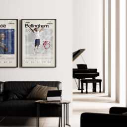 Jude Bellingham England Poster, Football Wall Art, Soccer Print, Stats Gift, Sports Decor - thumbnail 4