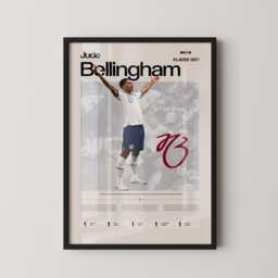 Jude Bellingham England Poster, Football Wall Art, Soccer Print, Stats Gift, Sports Decor - thumbnail 1