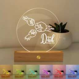 Personalized Dad Led Night Light, Custom Father's Day Gift - thumbnail 3