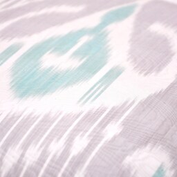 Handmade 20x20 Silk Cotton Ikat Pillow Cover, Decorative Cushion - thumbnail 4