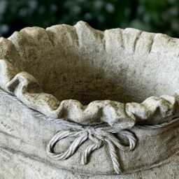 Garden Plant Pot Statue Concrete Flower Figurine Cement Planter Decoration Handmade Ornament Planter Lover Gift Yard Art - thumbnail 3