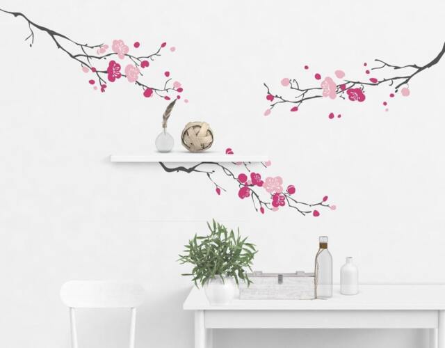 Cherry Blossom Tree Wall Decal Sacura Decal Wall Stickers For Bedrooms Decals Home Decor Art By Decalisland - Sd 094 - image 1