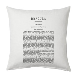 Dracula By Bram Stoker Pillow Cover, Book Pillow Cover - thumbnail 2