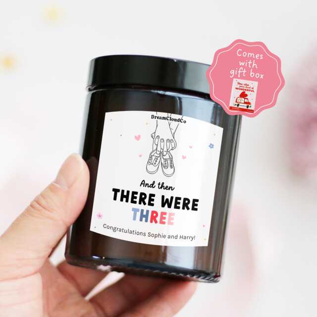 New Parents Gift For Baby Pregnancy Announcement Personalized Candle - Congratulations On Shower Mummy Daddy - image 1
