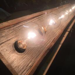 The Buffalo Creek Rustic Barnwood Farmhouse Bathroom Vanity Light - thumbnail 3