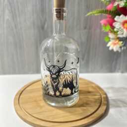 Highland Cow Bottle Lamp, Led String Lights, Decorative Light Up , Home Decor - thumbnail 4