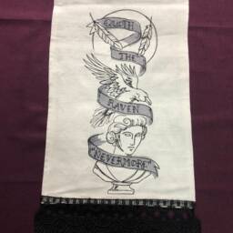 Wall Hanging Quoth The Raven Nevermore - thumbnail 2