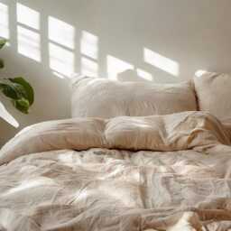 Caramel Linen Duvet Cover Soft 1 Medium Weight Cover Breathable Stonewashed Comfort - thumbnail 3