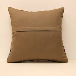 Handmade Square Patchwork Kilim Pillow 18x18 Inch(45x45 cm Bohoturkish Kilim Pillowcover Chair Oblong Cushioncover Pillows 4Kbf-159 - thumbnail 4