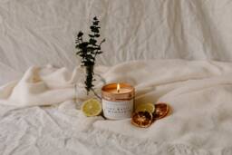 Lime Basil & Mandarin Handmade, Soy Wax, Eco Friendly, Vegan Candle - thumbnail 1