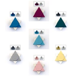 Travel Shabbat Candlesticks, Star Of David Colorful Candle Holders, Judaica, Compact Tea Light Judaica Gift From Israel - thumbnail 2