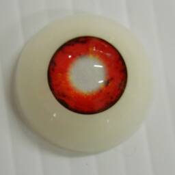 Pair Of Life Size Realistic Human Acrylic Full Round Eyes For Halloween Props, Masks, Dolls Red Blind - thumbnail 3