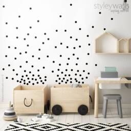 Polka Dots Wall Decal, Confetti Pattern Decor, Circles Nursery Kids Room Decals - thumbnail 1