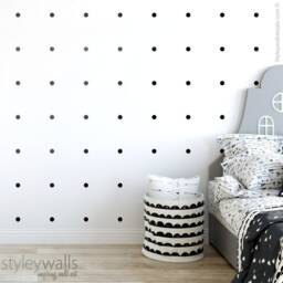 Polka Dots Wall Decal, Confetti Pattern Decor, Circles Nursery Kids Room Decals - thumbnail 2