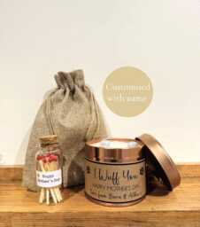 Personalised Mother's Day Candle Gift From Dog - I Wuff You - thumbnail 1