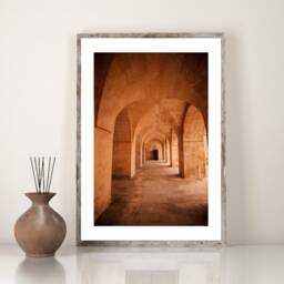 stone Arch Passage Poster, Architecture Print, Photography, Arched Walkway, Arches, Wall Art, Minimalist Poster - thumbnail 3