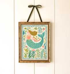 Mermaid Nursery Wall Art Print - Whimsical Illustration For Children's Room - thumbnail 1