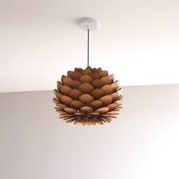 40cm Designer Wooden Pendant Light - thumbnail 3