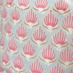 Indian Block Print Pillow Cover , Cotton Voile Hand Mede - thumbnail 3