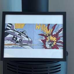 Roy Lichtenstein Whaam Print Framed Black - thumbnail 2