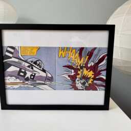 Roy Lichtenstein Whaam Print Framed Black - thumbnail 4