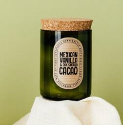 Oak & Smoked Cacao Candle Gift Soy Wax For Mum Day Present Her Scented Home Decor Style Idea Luxury House